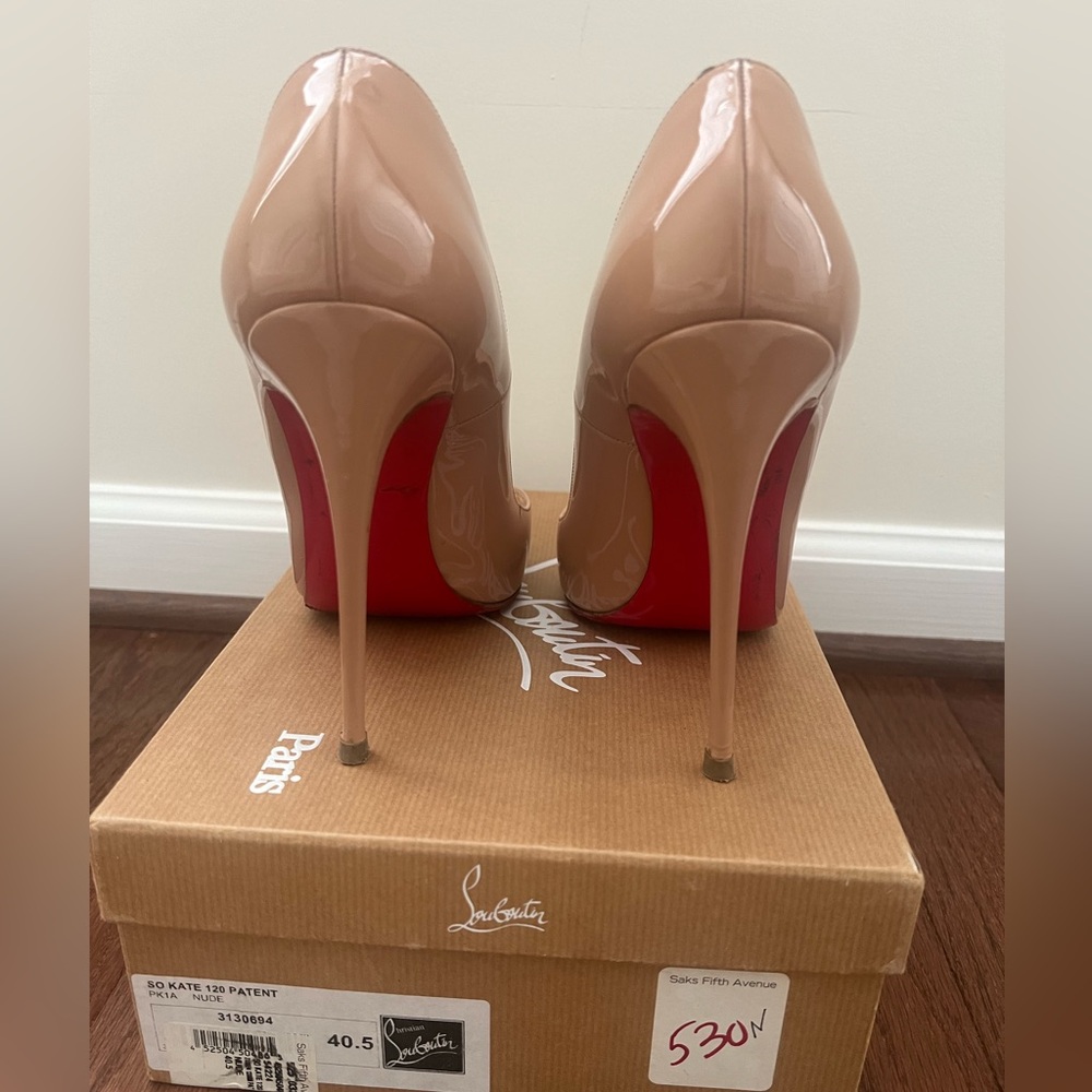 Nude Patent So Kate 120 Heels!